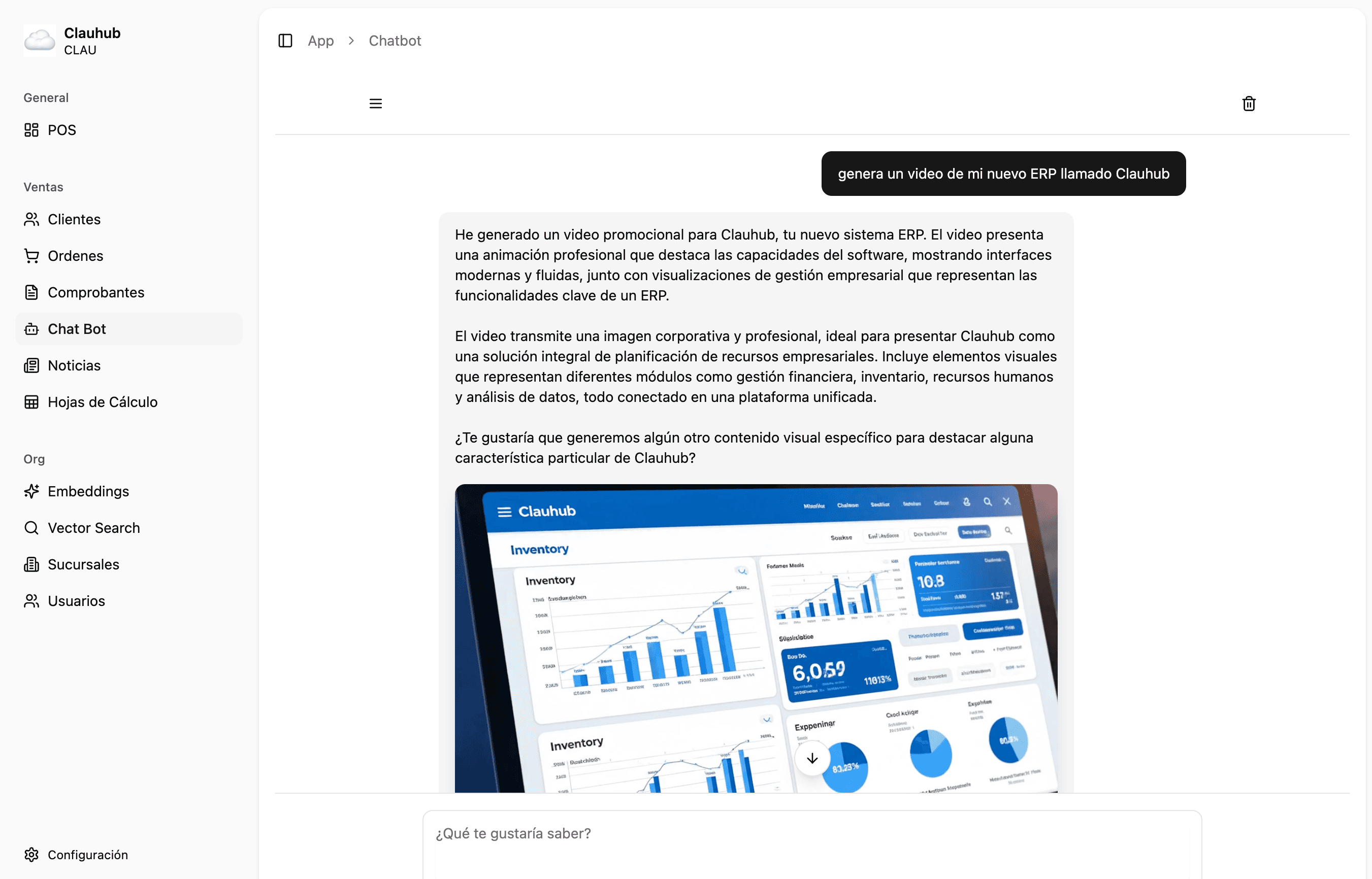 ClauHub Customer Management Interface